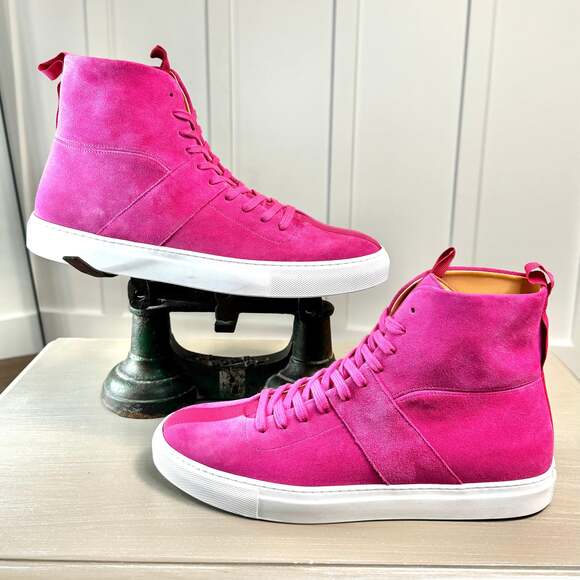 Daniel Patrick Other - Daniel Patrick Magenta Pink Suede High-Top Sneakers Size 45 (12), NWOT